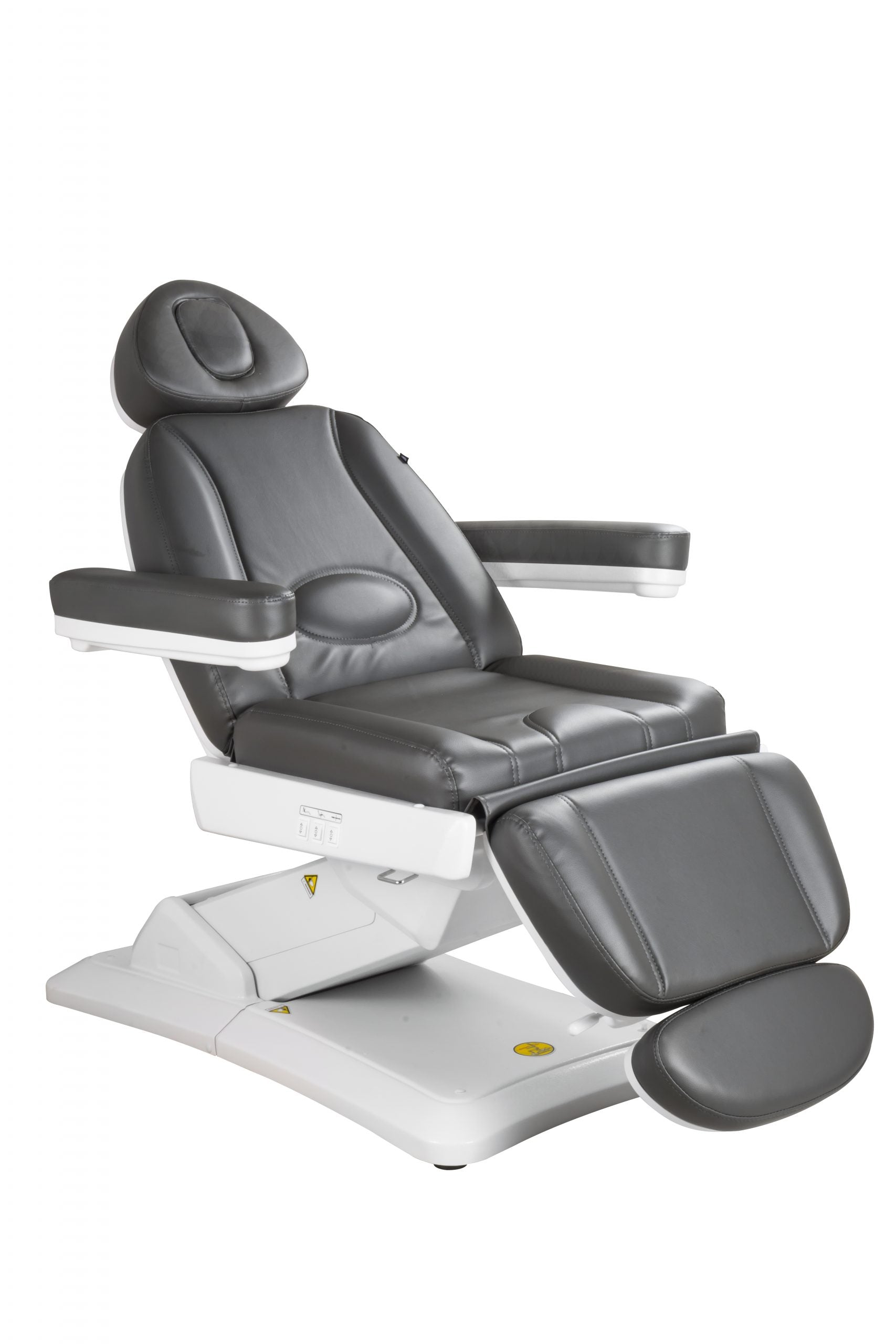 The Karma Christchurch black electric beauty bed featuring a 3-motor system, adjustable face cradle, and antimicrobial vinyl for professional laser and aesthetic treatments.