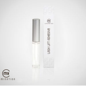 Clear 5ml bottle of My Lamination Lift Adhesive with a fine-tip applicator brush, designed for securing silicone shields and wrapping natural lashes during a lift.