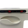 The Karma 8L UV Hot Towel Cabinet in professional gloss white, featuring independent UV and heat power switches, an viewing window, and a compact clinical benchtop frame.