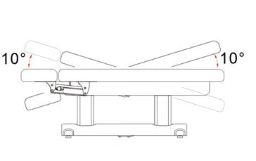 The Karma Hunterville (3-240H5154200357.jpg) is a premium white 4-engine electric beauty bed featuring dual-column lifting, integrated heating, and a built-in breath hole for professional spa treatments.