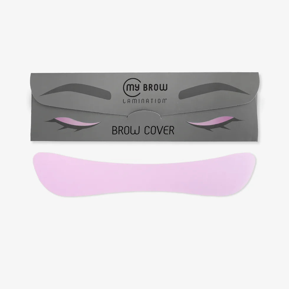 My Lamination reusable pink silicone brow cover patches for professional brow lamination treatments, showing ultra-thin 0.2mm texture.